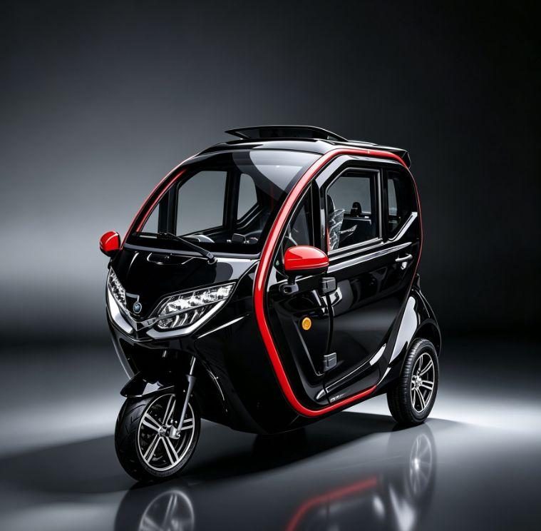 MICROAUTO EV1 na ciemnym tle
